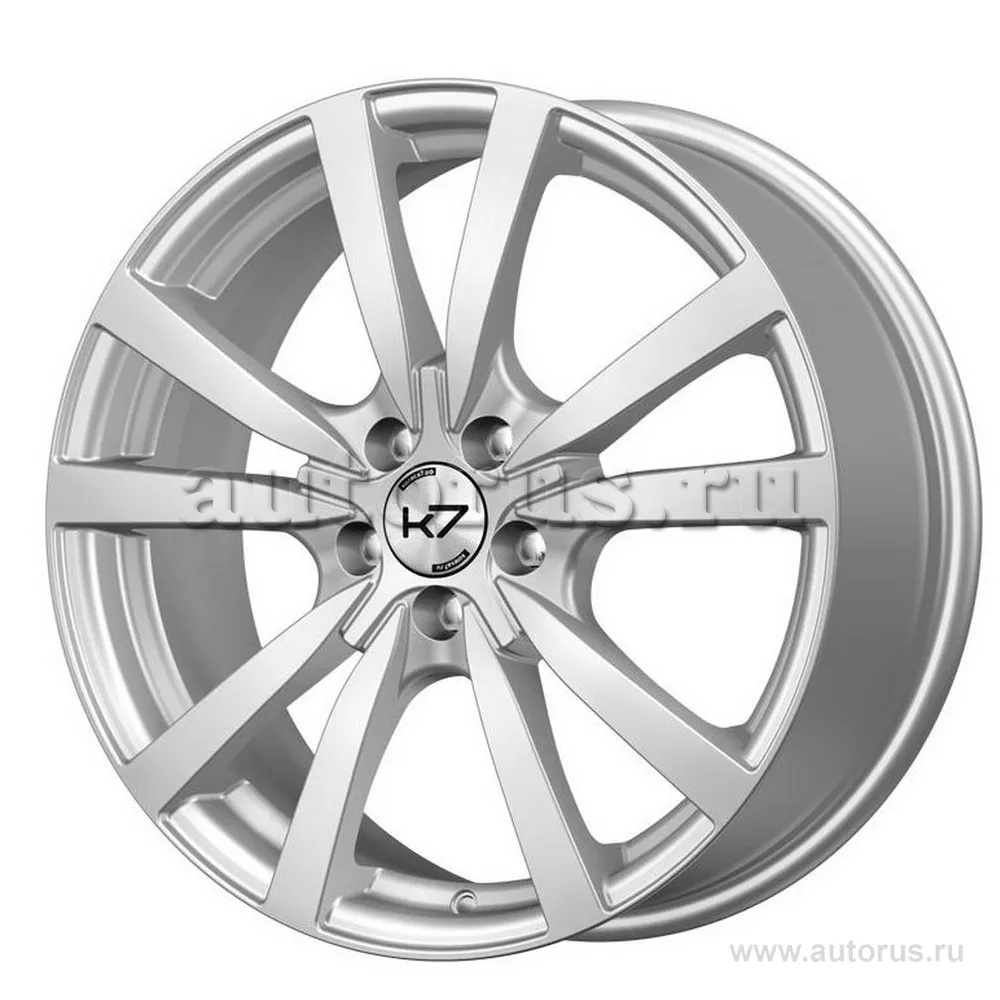 Диск литой R17 7J 5x110/65.1 ET40 K7 к107 Посейдон Серебро z0112
