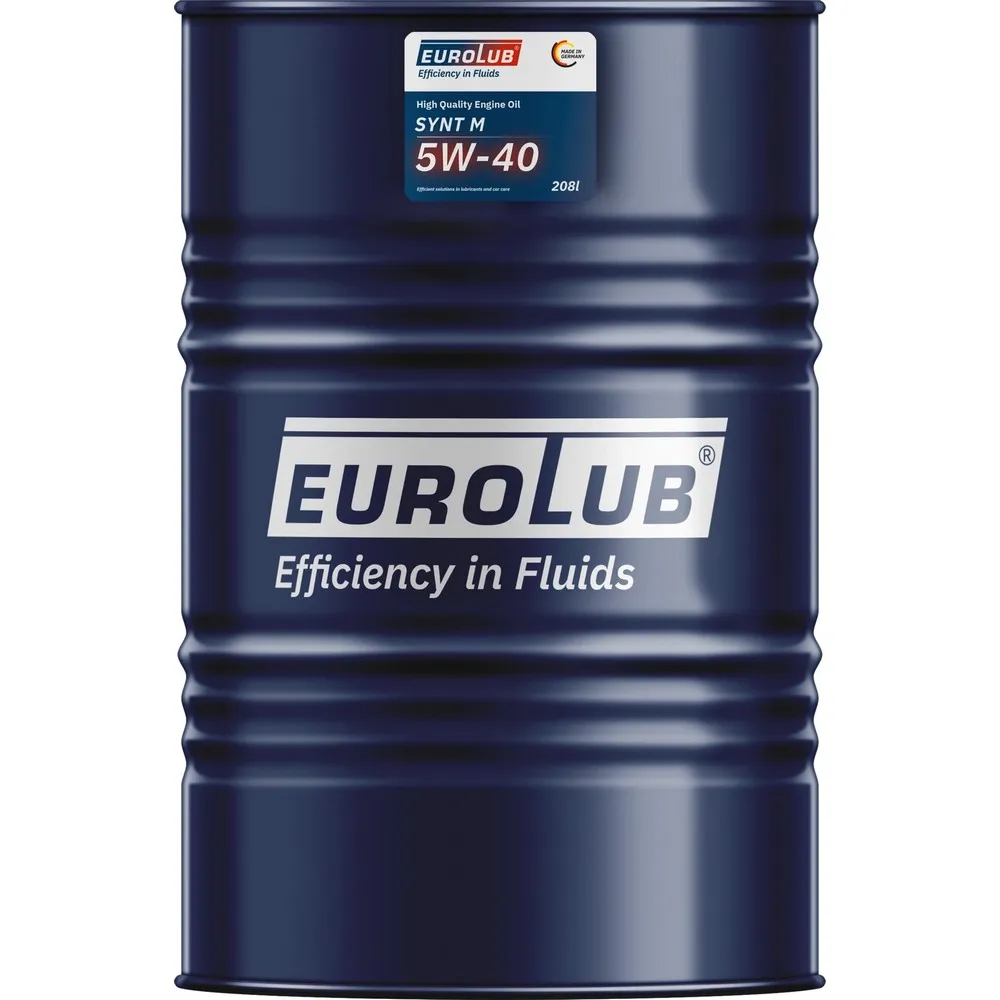 Масло моторное EUROLUB SYNT M 5W-40 ACEA A3/B4 API SN/CF синт.208 л. EUROLUB 395208