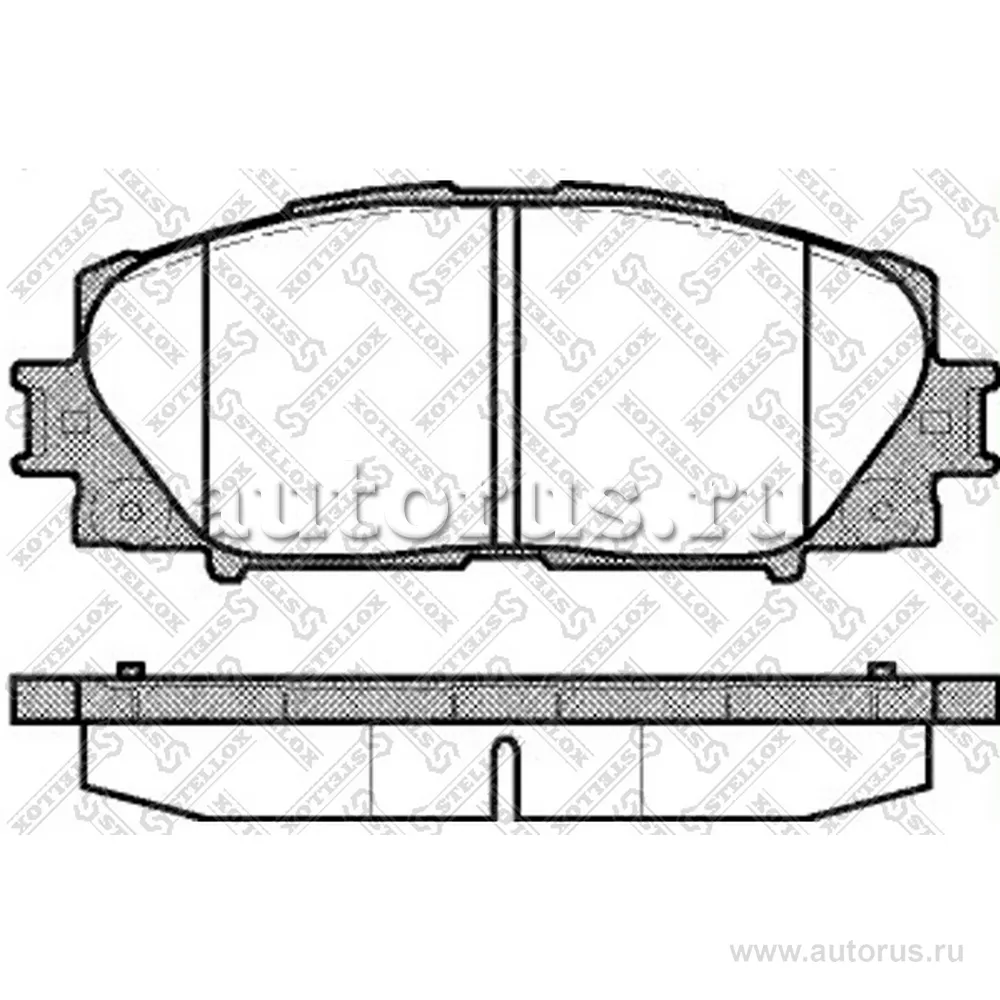 Колодки дисковые п. Toyota Yaris 1.0VVTi 06> STELLOX 002 009-SX