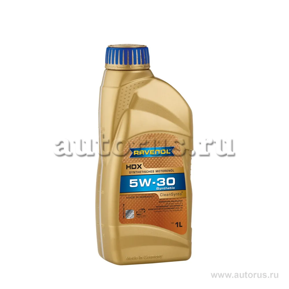 Моторное масло RAVENOL HDX SAE 5W-30 (1л) 1111125-001 (4014835858541)