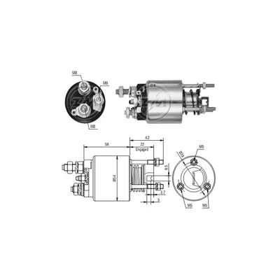 Реле втягивающее Fiat Bravo 1.6 96-01 ERA ZM2595