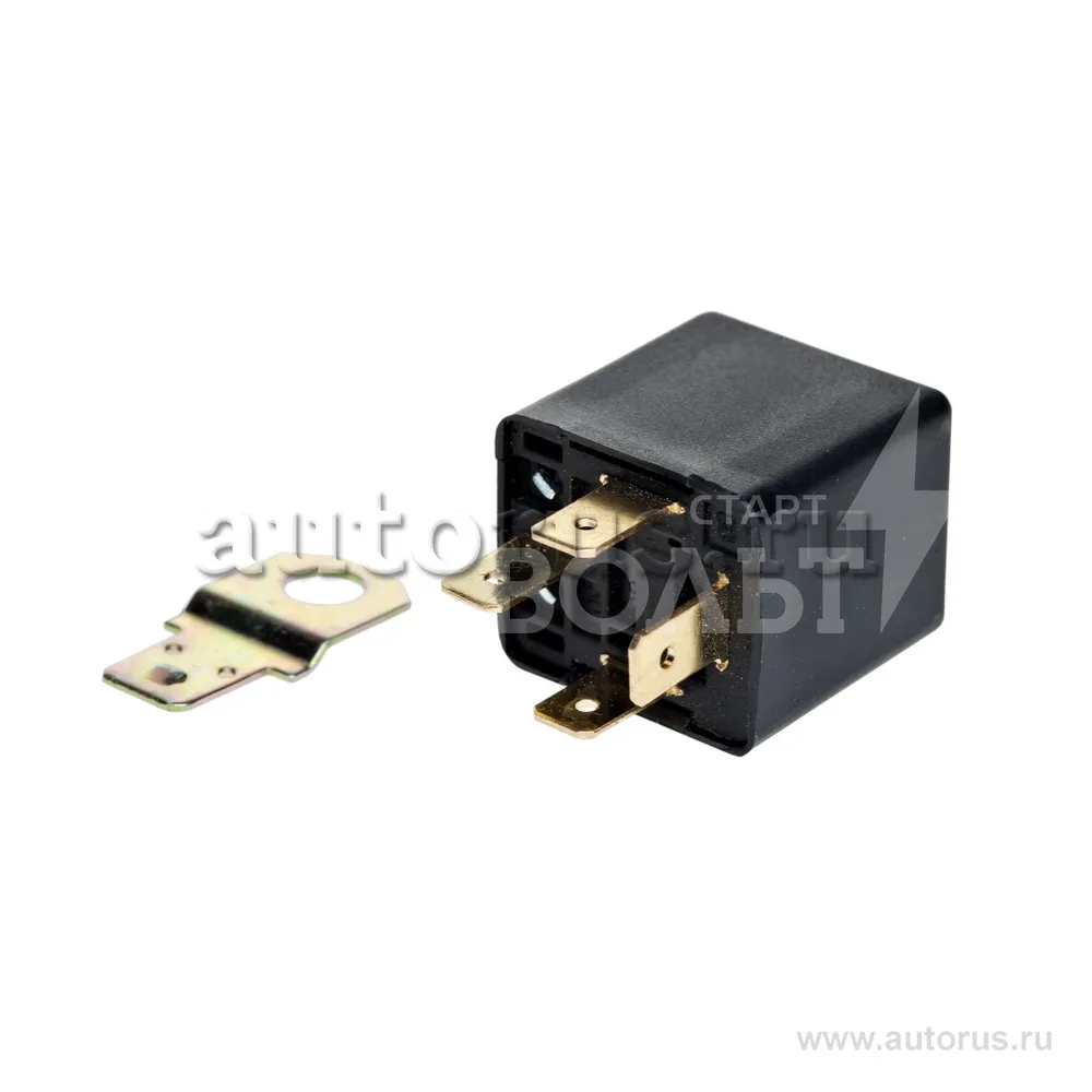 Реле автомобильное 4 конт. 12V 30A (с кронштейном) STARTVOLT SCR 0104