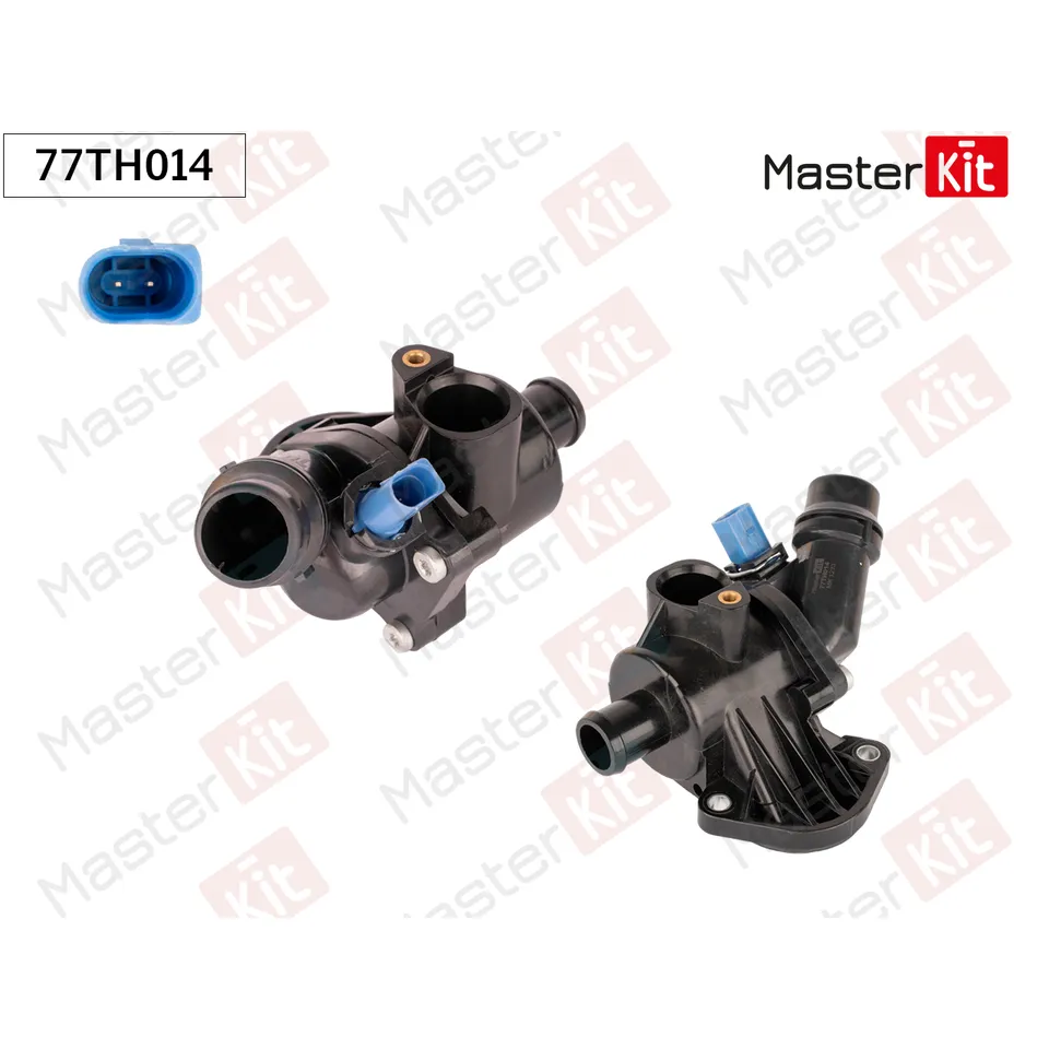 Термостат\ AUDI A4/A6, VW PASSAT 1.8T/2.0 100°C MASTERKIT 77TH014