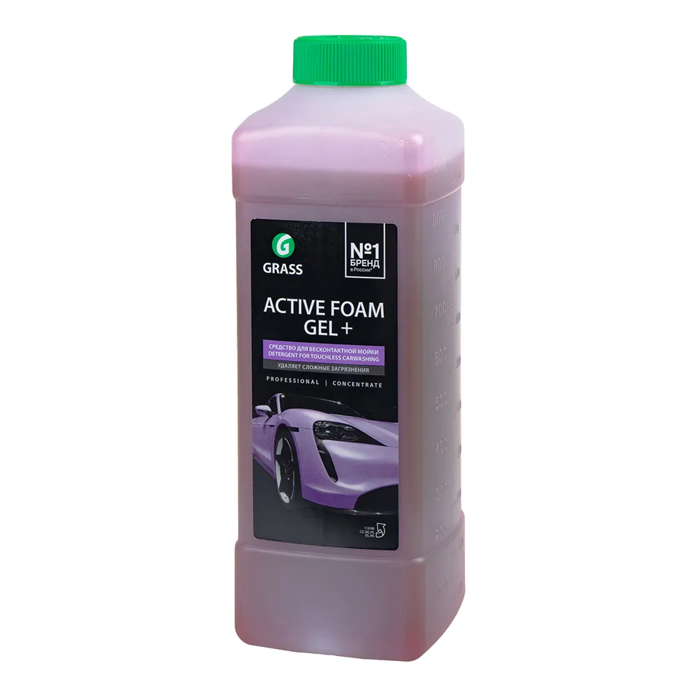 Автошампунь Active Foam GEL+ для бесконтактной мойки концентрат 1л GRASS 113180 GRASS 113180