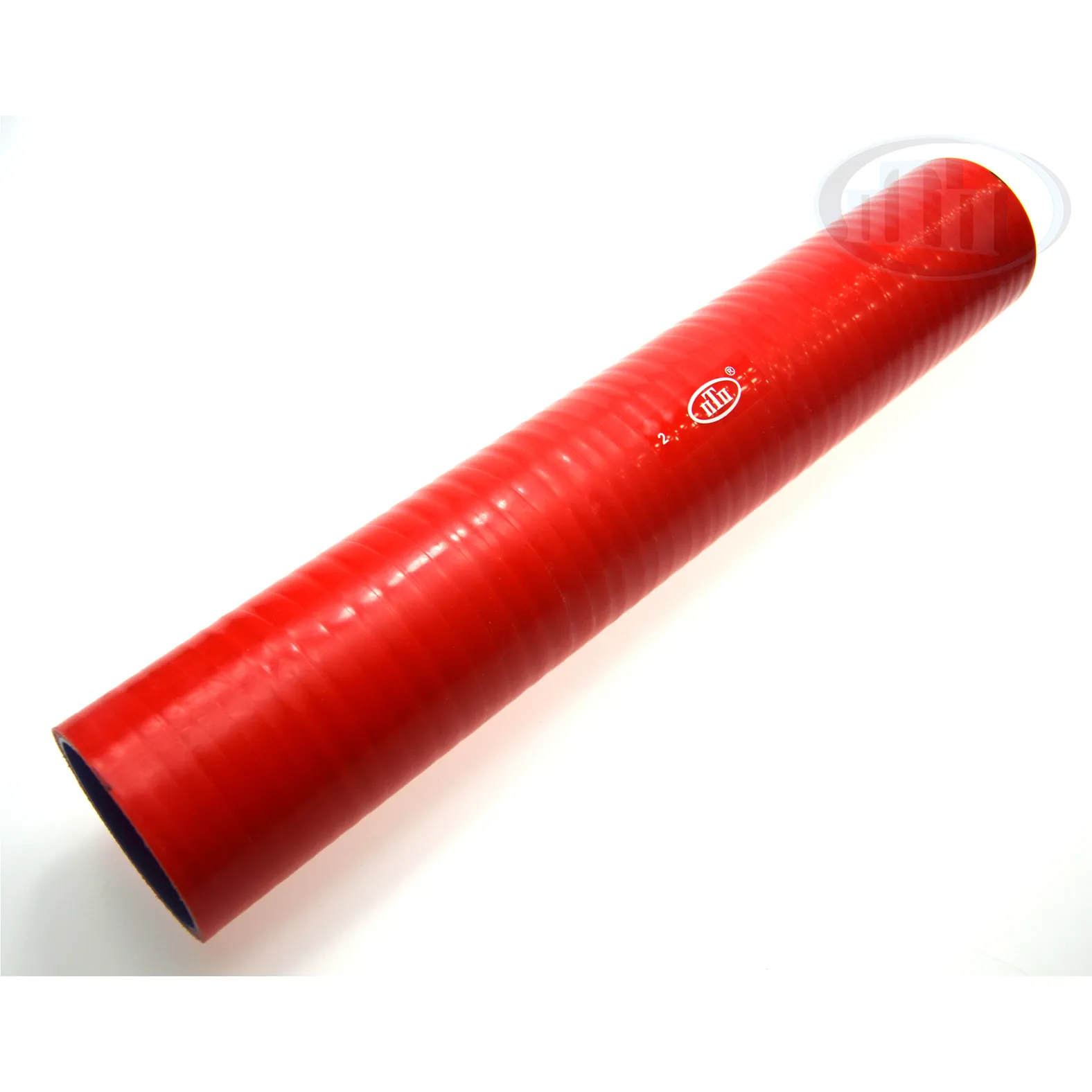 Патрубок радиатора (D 60 mm, L 383 mm) КАМАЗ красный MVQ (6520-1303010-65) ПТП ПТП64 PTP028801
