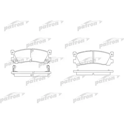 Колодки тормозные дисковые задн MAZDA: 929 III 87-91 PATRON PBP903