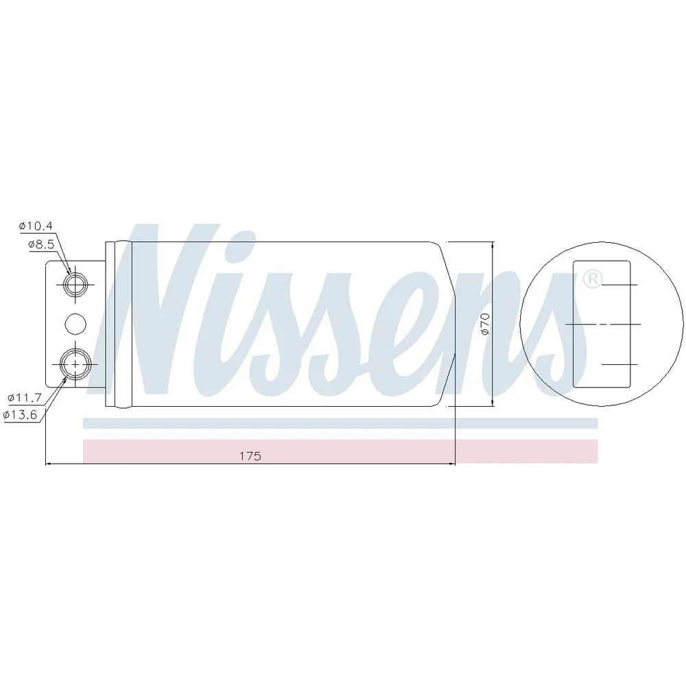 Осушитель кондиционера OPEL OMEGA B 94-03, NISSENS 95235