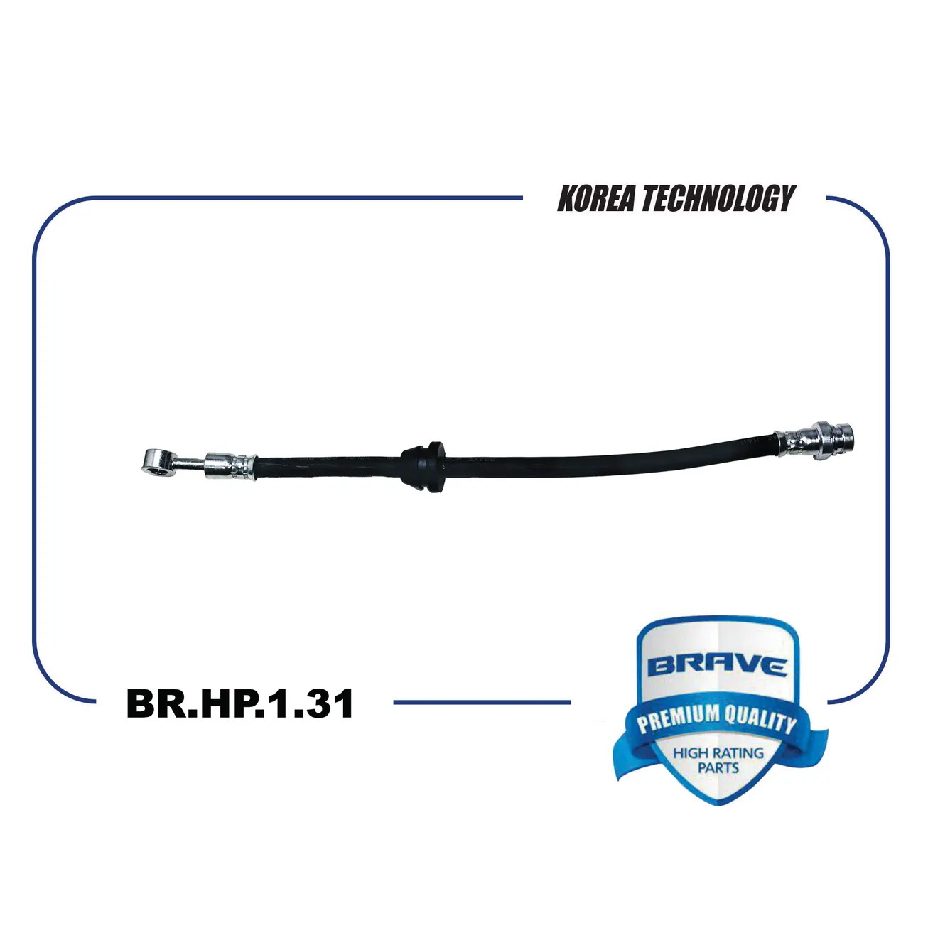 Шланг тормозной передний 96534545 AVEO T200/T250 BRAVE BRHP131