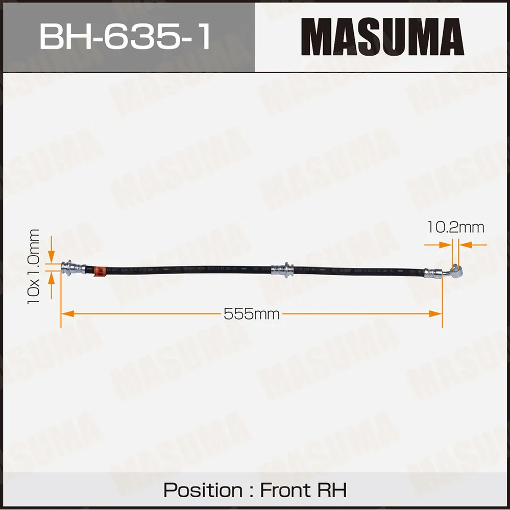 Шланг тормозной передний R NISSAN MURANO MASUMA BH-635-1