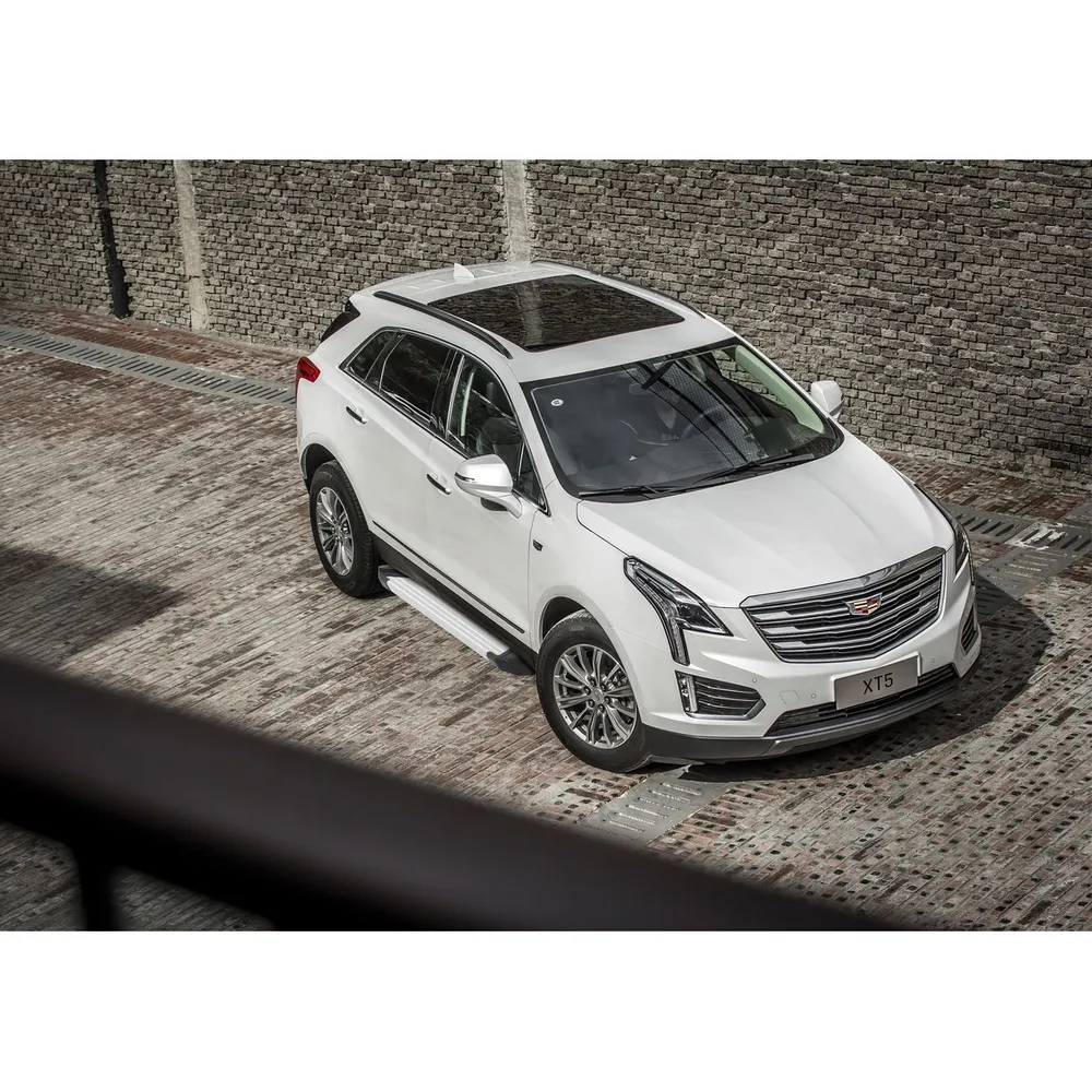 Порог-площадка Silver F193ALB + комплект крепежа, RIVAL, Cadillac XT5 2017- Cadillac XT5 F193AL.0801.1