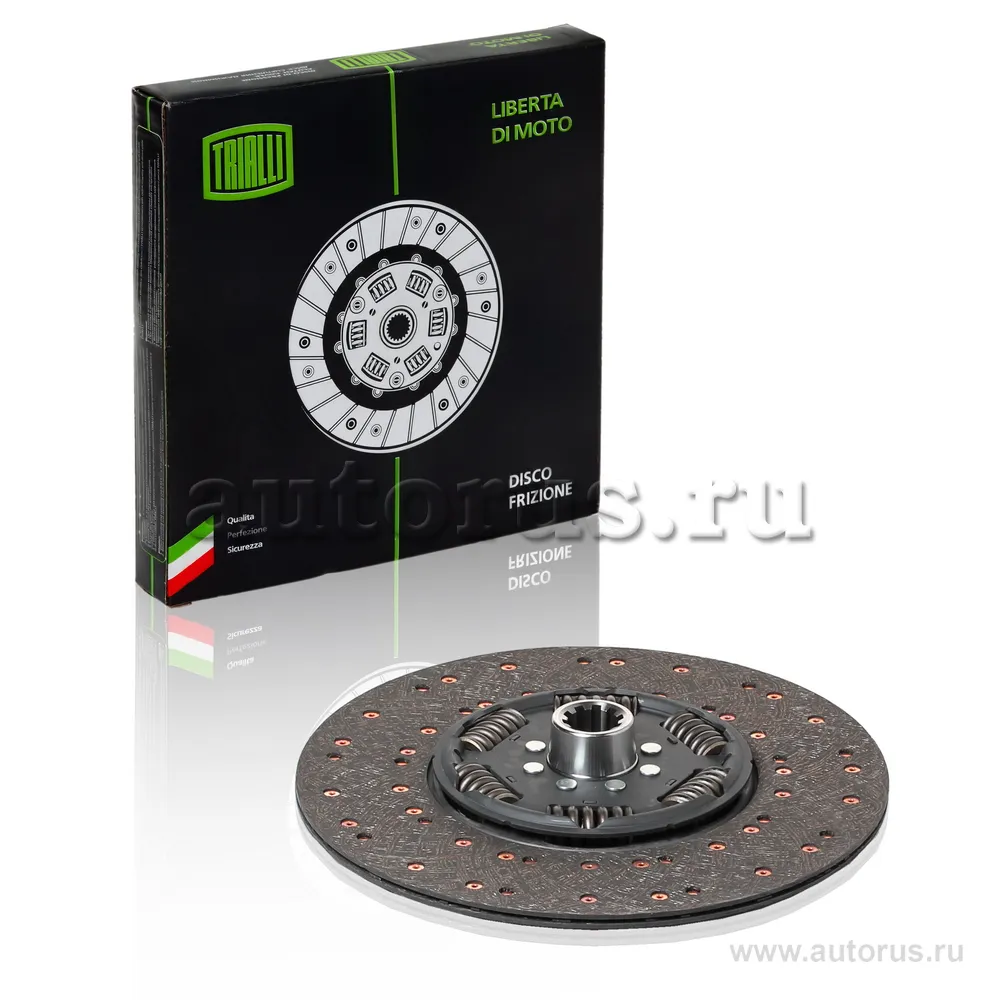 Диск сцеп. для а/м МАЗ ЯМЗ-184 (ЯМЗ-7511, ЯМЗ-6581.10, 6582.10 Евро 3) (ведом.) TRIALLI FD 1208