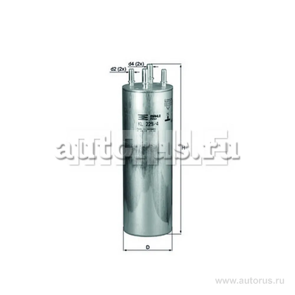 Фильтр топливный KNECHT/MAHLE KL229/4
