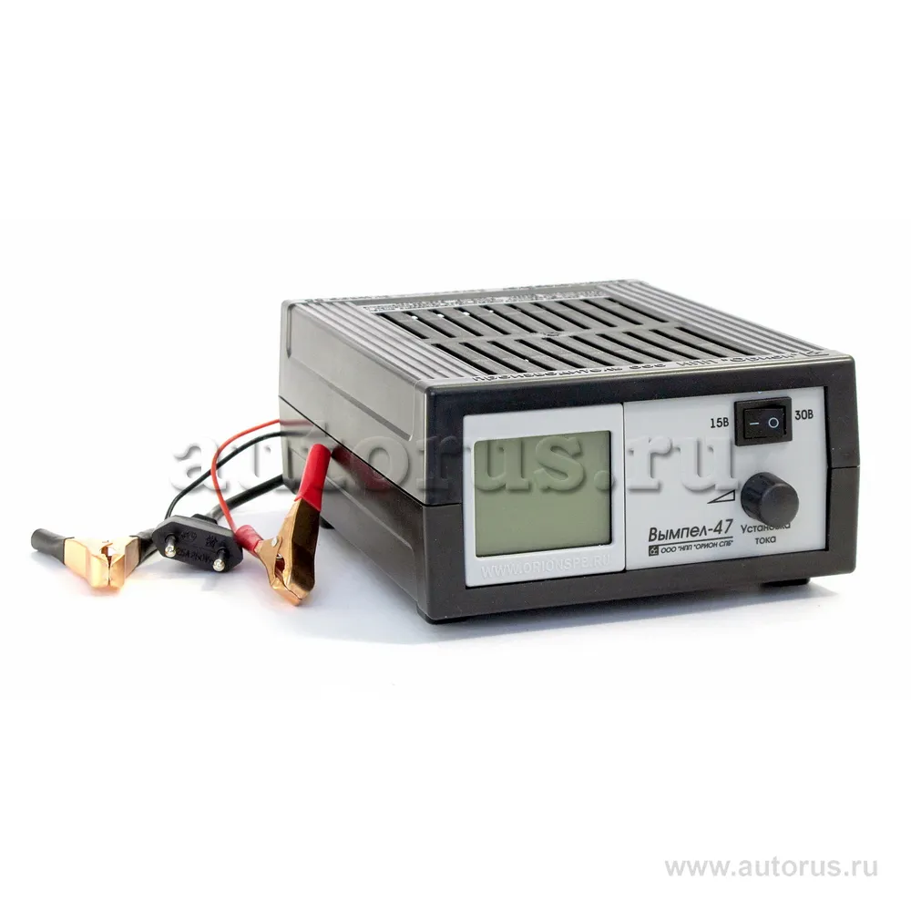 Устройство зарядное (автомат,0-20А, 14.829.6В, ЖК индикатор) (ВЫМПЕЛ) ВЫМПЕЛ 2047