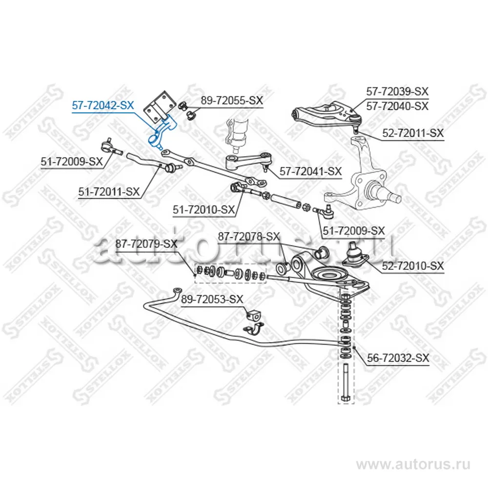 Рычаг маятниковый Mitsubishi L200 K05T/ STELLOX 5772042_SX