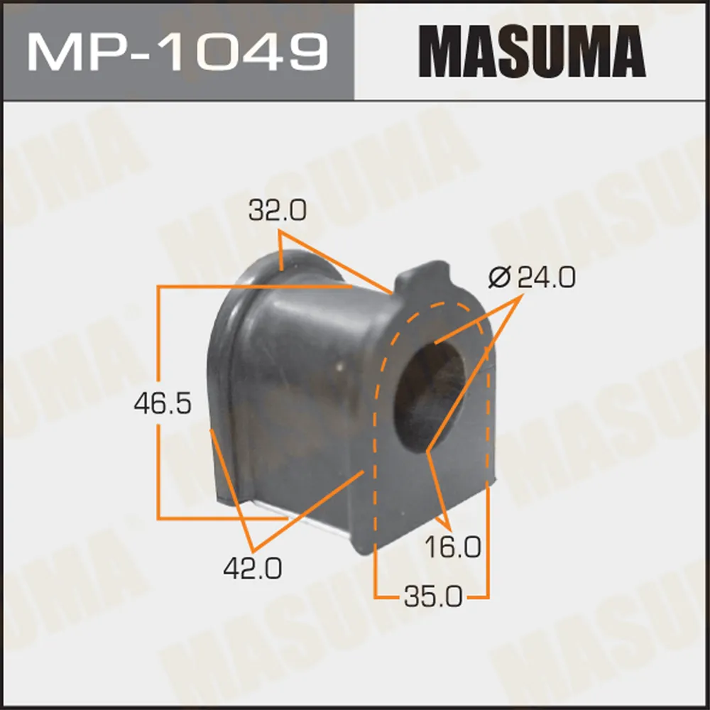Втулка стабилизатора toyota ipsum 2azfe 01-09 MASUMA MP-1049
