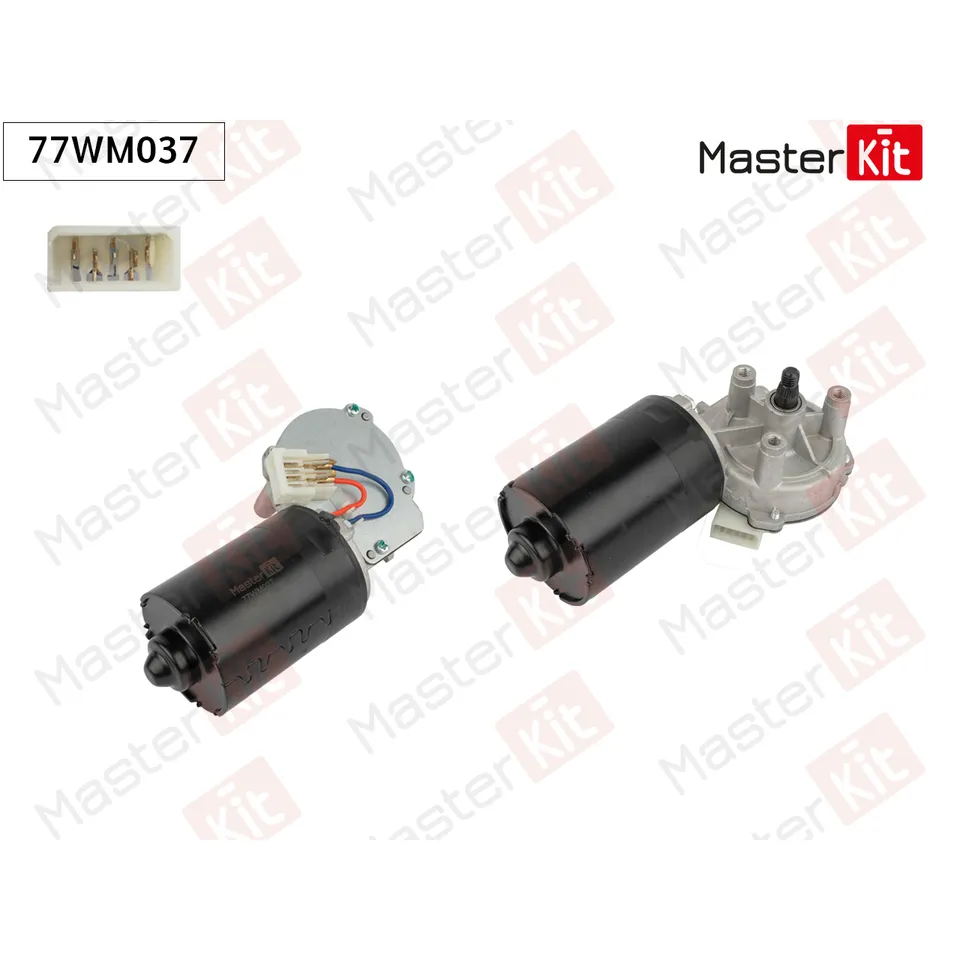 Мотор стеклоочистителя перед. MASTERKIT 77WM037