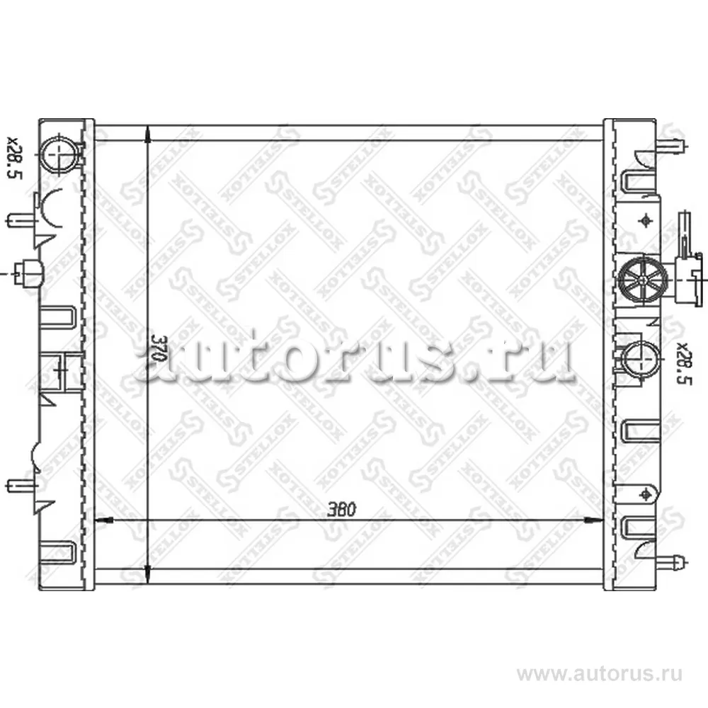 Радиатор системы охлаждения АКПП Nissan March/Verita/Micra 1.3 99- STELLOX 10-25984-SX