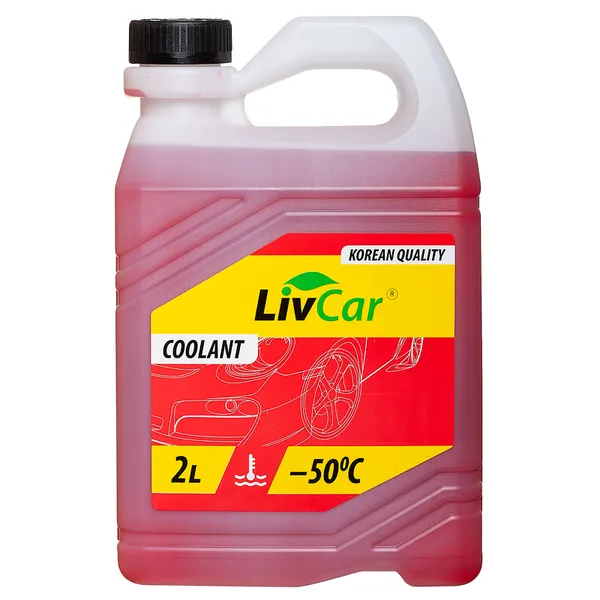Антифриз LIVCAR Coolant G11 готовый -50 красный 2 л LCA50-002R