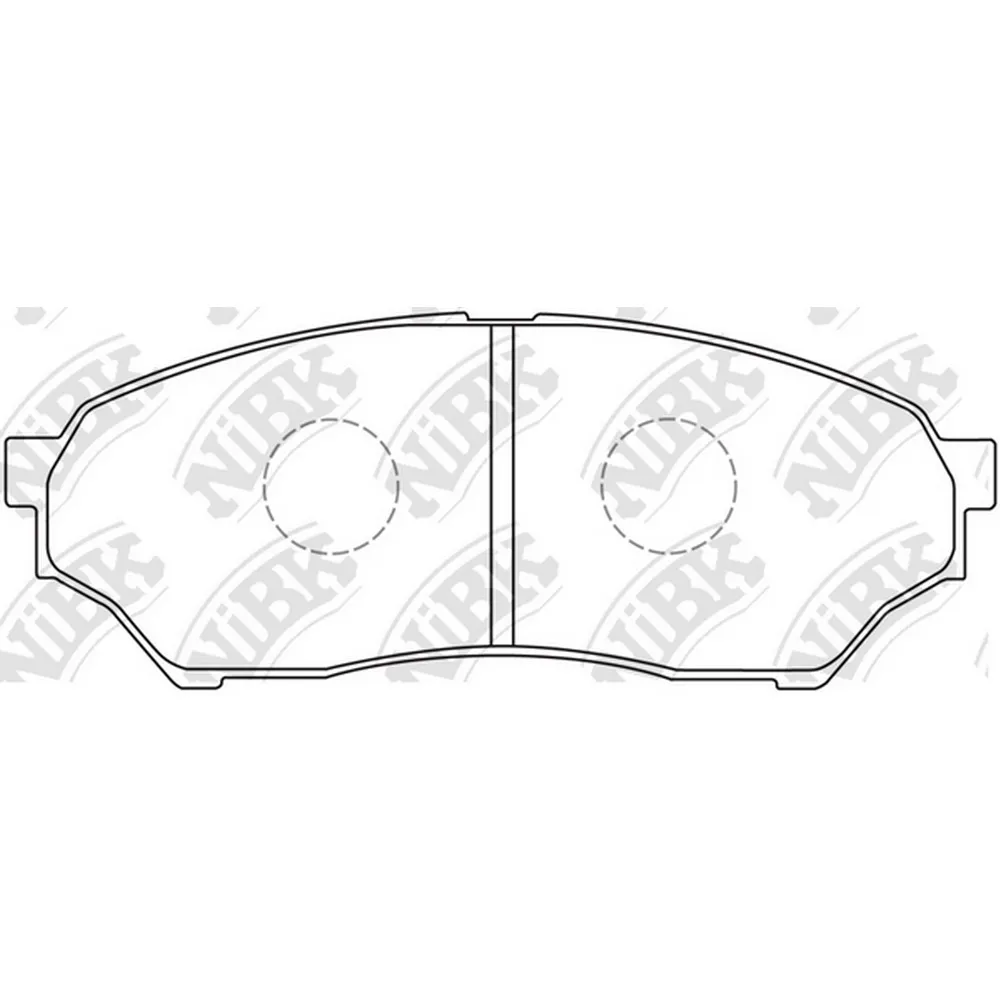 Колодки передние MITSUBISHI PAJERO PININ NIBK PN3417