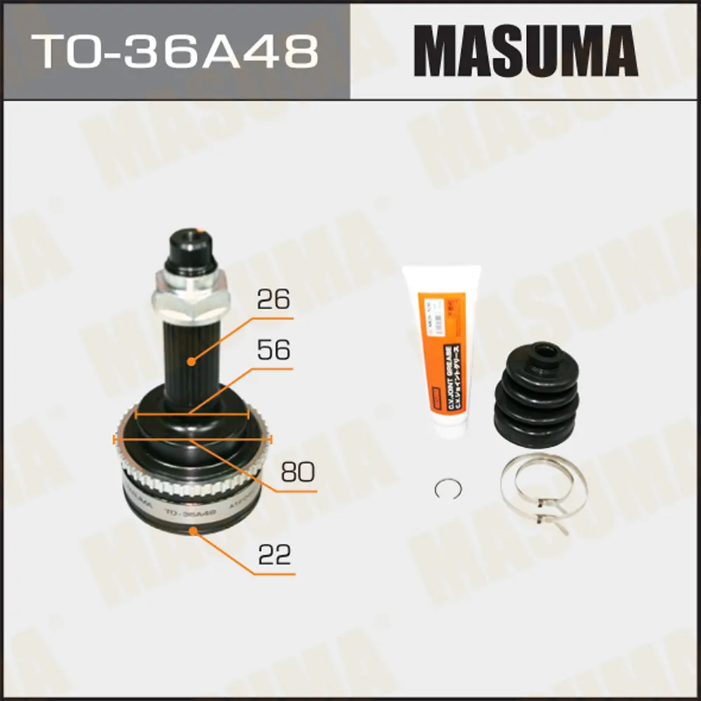 ШРУС MASUMA 22x56x26х (1/6) MASUMA TO36A48