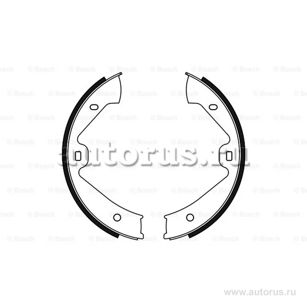 Колодки ручного тормоза к-кт BOSCH 0986487755