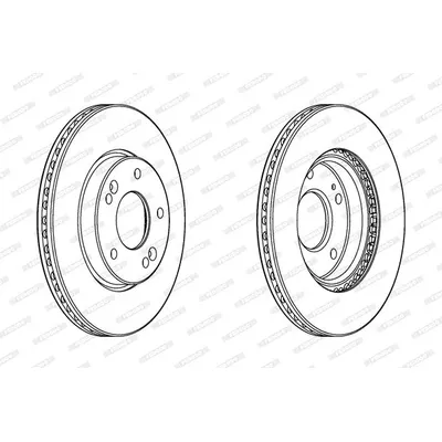 Диск тормозной FERODO DDF2187C
