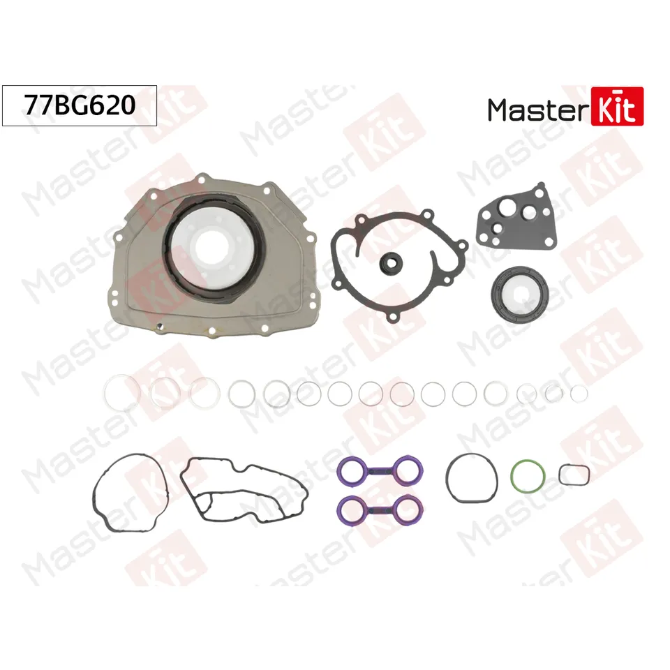 Комплект прокладок, блок-картер двигателя Jeep GRAND CHEROKEE III (WH, WK) EXL MASTERKIT 77BG620
