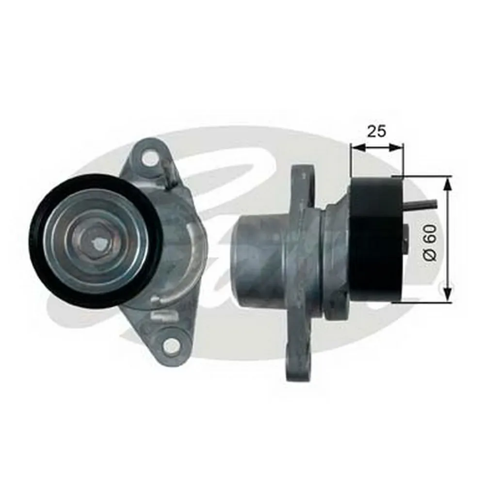 Ролик приводного ремня RENAULT Duster/Logan/Sandero mot.1.4/1.6L 16V GATES T39163