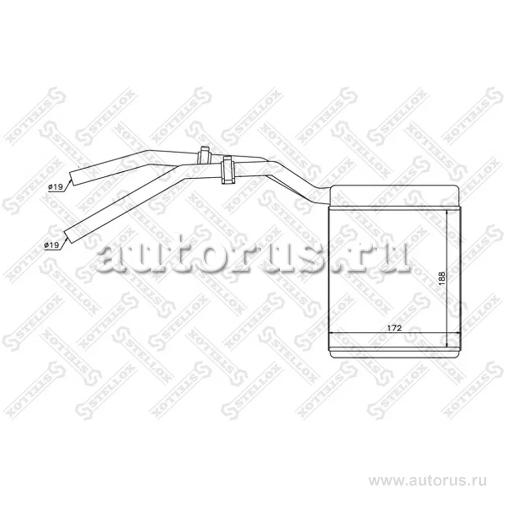 Радиатор печки Ford Focus/C-Max 1.4-2.0/1.8TDCi 04> STELLOX 10-35137-SX