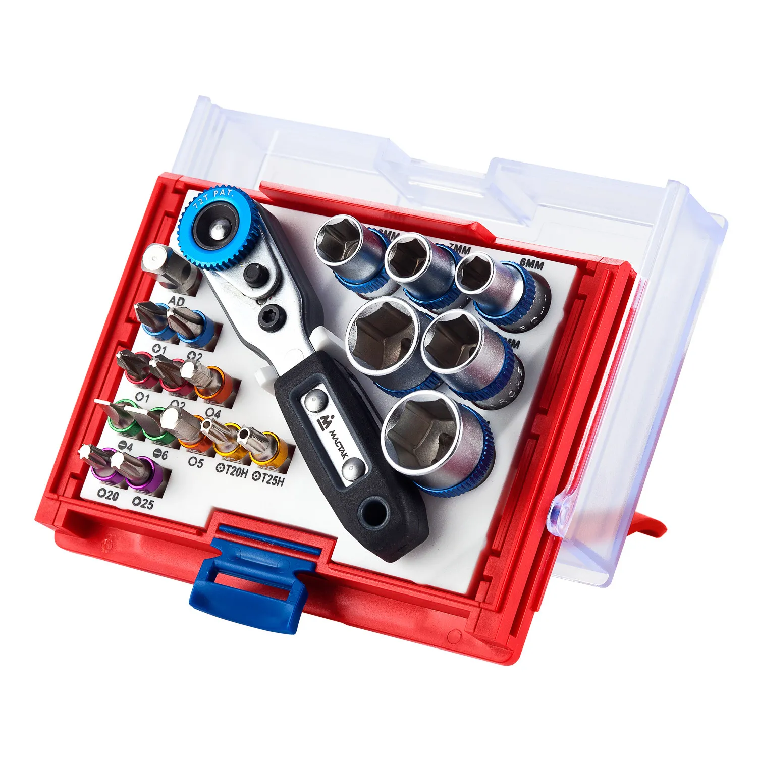 Набор вставок (бит) 1/4, TORX, HEX , PZ, PH, SLOT, 20 предметов МАСТАК 058-10020C МАСТАК 058-10020C