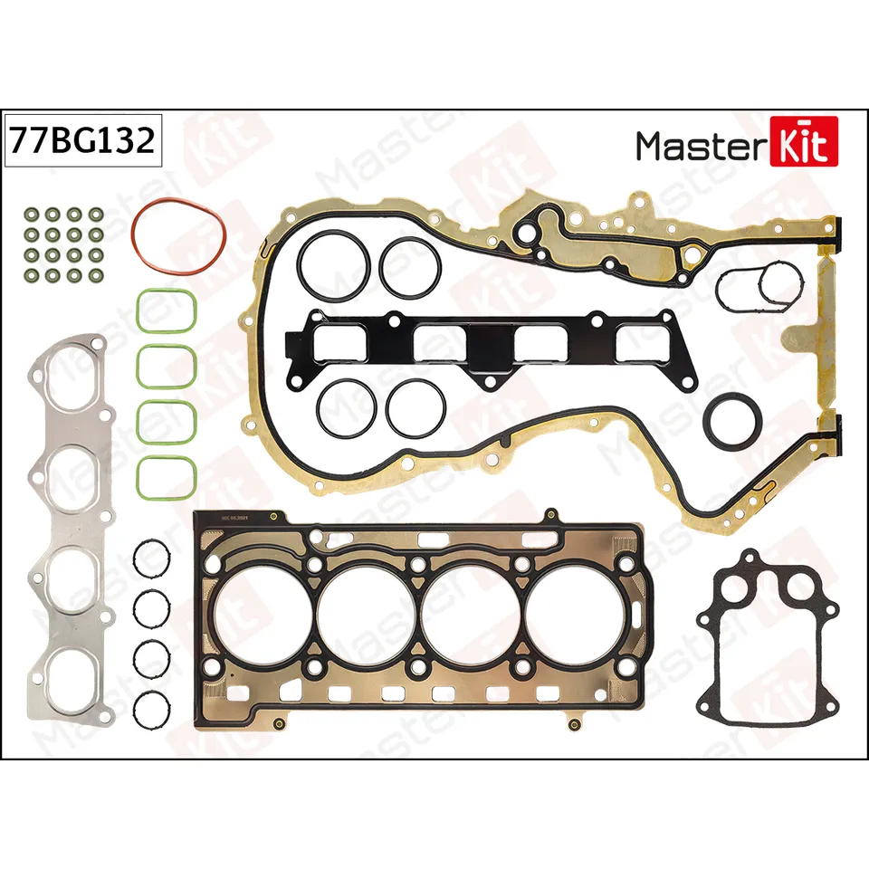 Полный комплект прокладок ДВС VAG 1.4TSI 06- CAVG/CAXA/CAXC/CMSA/CNVA/CTHG/CTJA/CAVE/CFBA/CT MASTERKIT 77BG132