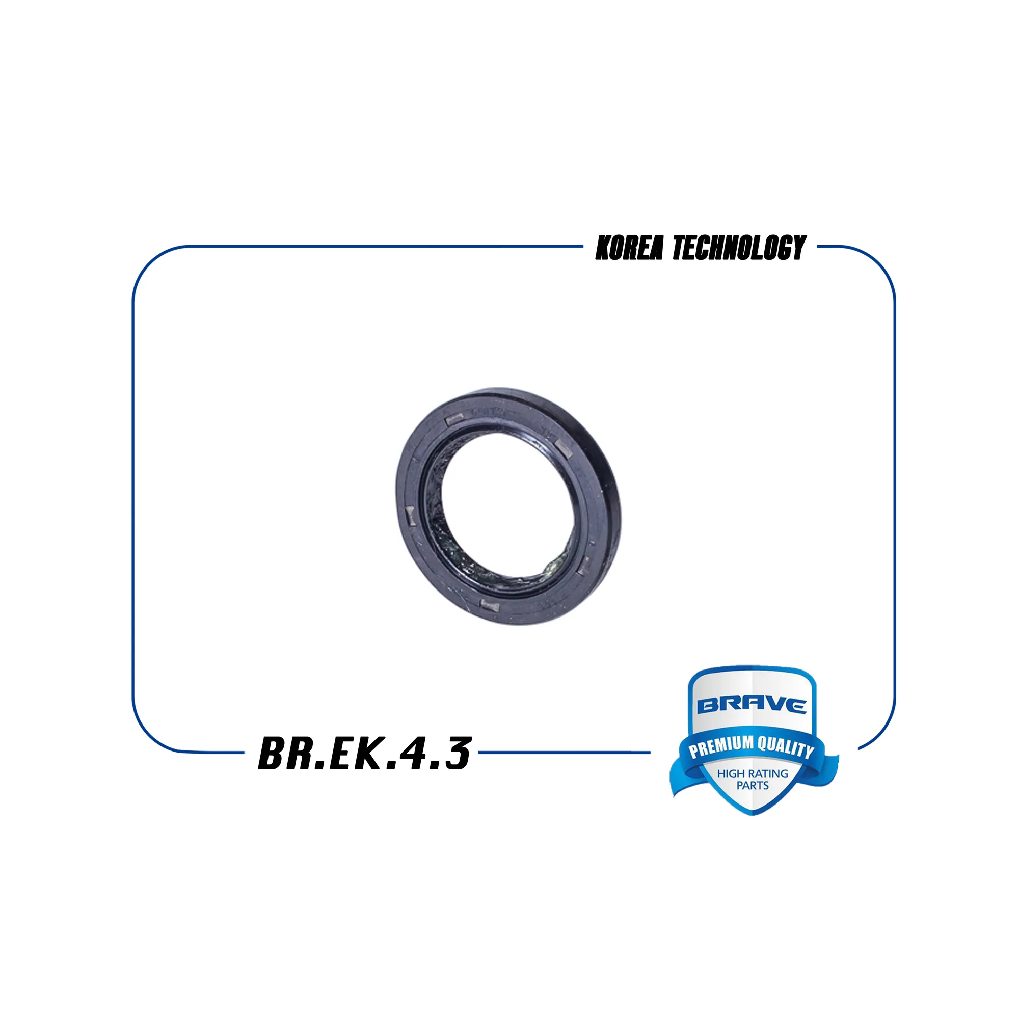 Сальник распредвала/коленвала CHEVROLET Aveo / DAEWOO Matiz/Spark BRAVE BR.EK.4.3