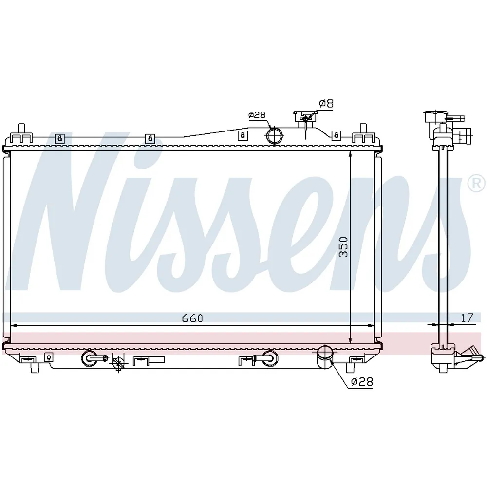 Радиатор основной NISSENS 68115