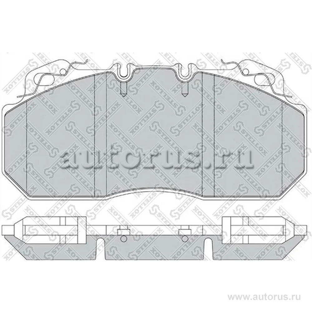 Колодки дисковые с р/к 29090 Omn RVI AE385.420.520 7.95>,Volvo B10. STELLOX 85-11417-SX
