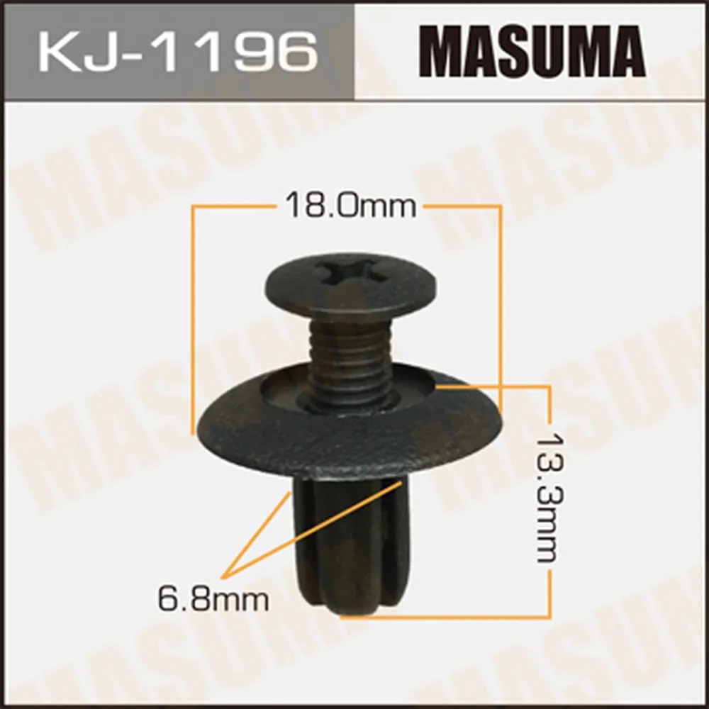 Клипса универс. LEXUS LS400 / TOYOTA Camry/Dyna/Vista 90> MASUMA KJ-1196