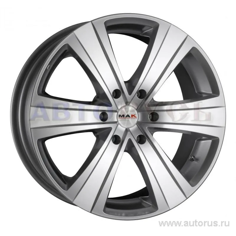 Диск литой R18 8J 6x139.7/67.1 ET38 MAK Fuoco 6 Hyper Silver F8080FU6S38VO4