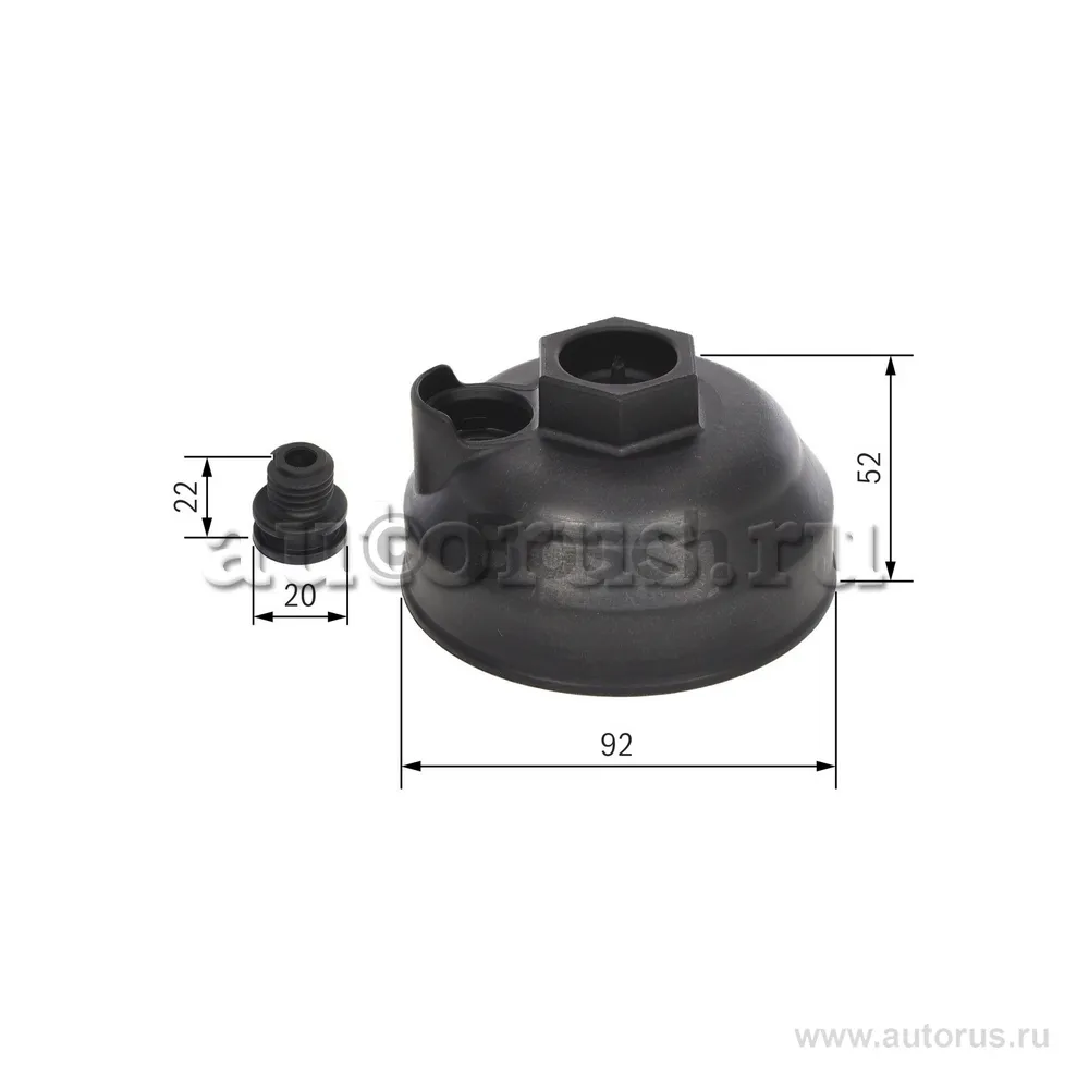 Крышка модуля ADBLUE DENOX c винтом для грузовиков MAN, SCANIA, DAF, IVECO BOSCH F00BH40025