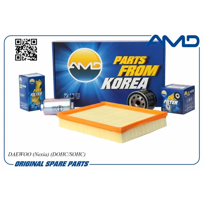 Комплект фильтров (масл.94797406 возд.92060868 топл.96130396) DAEWOO (Nexia) (DOHC/SOHC) AMD AMD.SETF132
