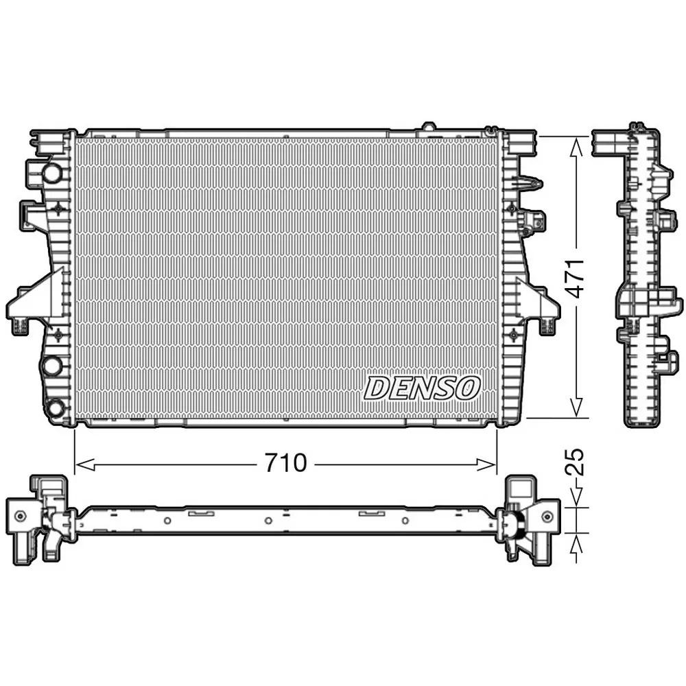 Радиатор (VW TRANSPORTER V / MULTIVAN V) DRM32039