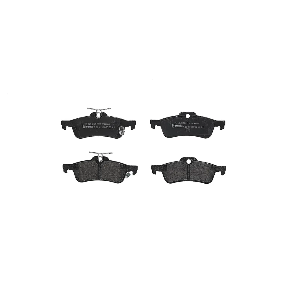 Колодки тормозные задние TOYOTA Yaris 06- BREMBO P83087