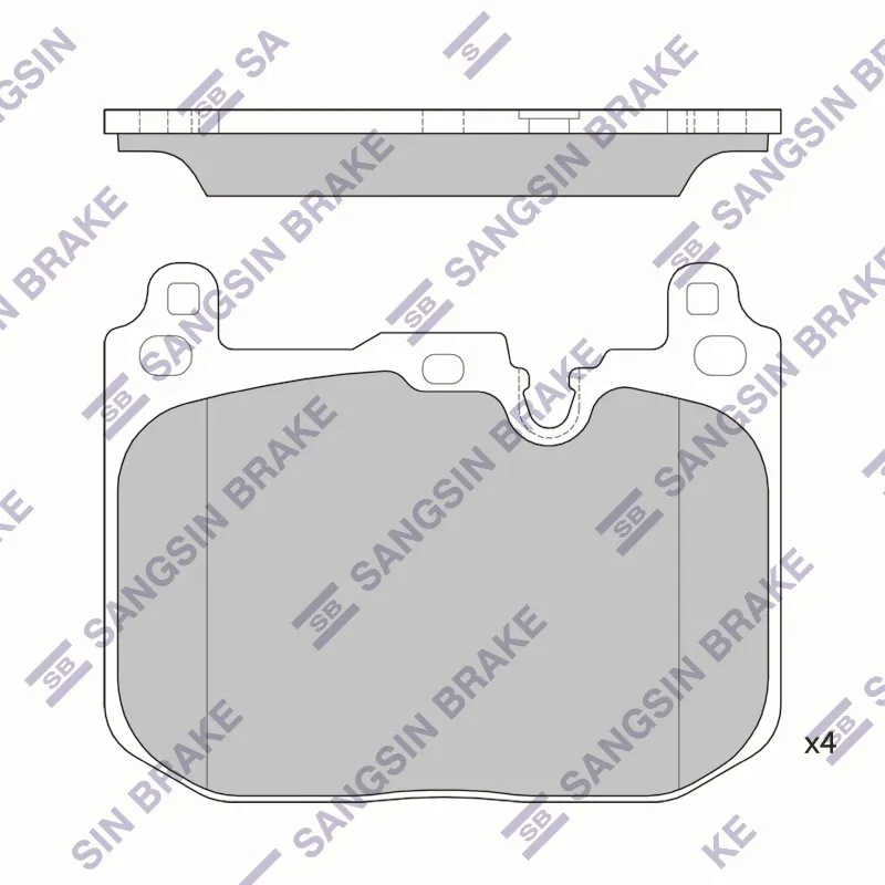 Колодки тормозные дисковые SANGSIN BRAKE SP4126