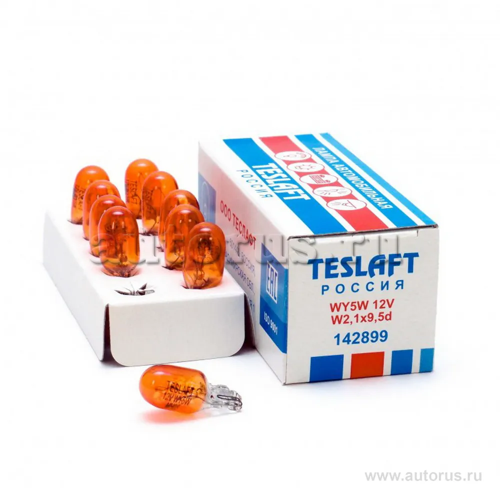 Лампа 12V WY5W 5W Teslaft 1 шт. картон 142899