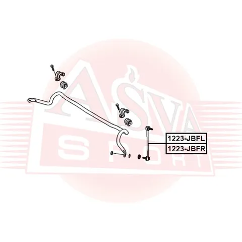 Тяга стабилизатора ASVA 1223JBFR