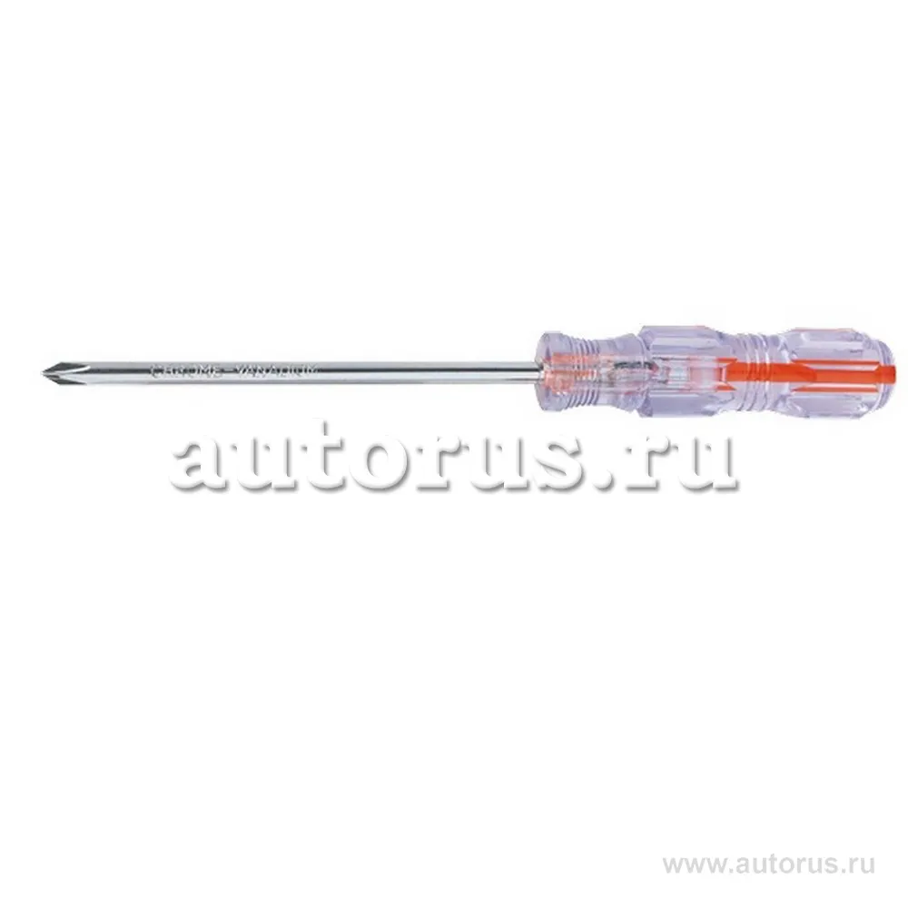 Отвертка Crystal, Ph0x150 мм, прозрачная рукоятка, углерод. сталь SPARTA 134033