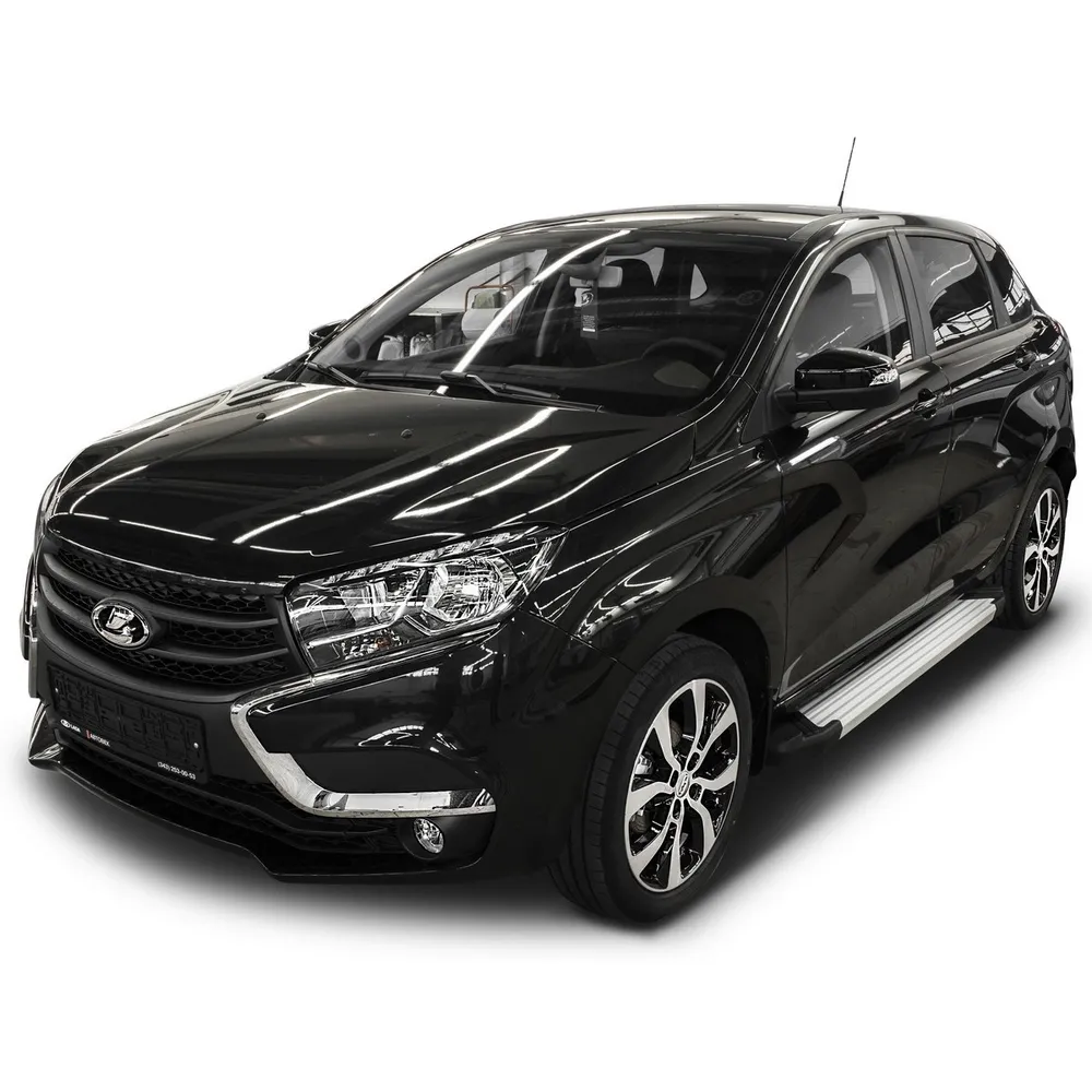 Порог-площадка Silver F173AL + комплект крепежа, RIVAL, Lada XRay 2016- Lada X-Ray F173AL.6002.1