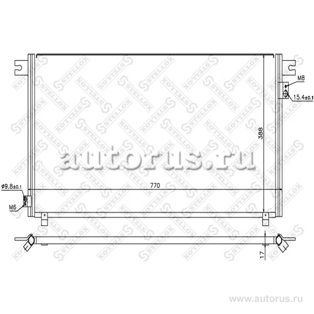 Радиатор кондиционера Nissan STELLOX 1045679_SX
