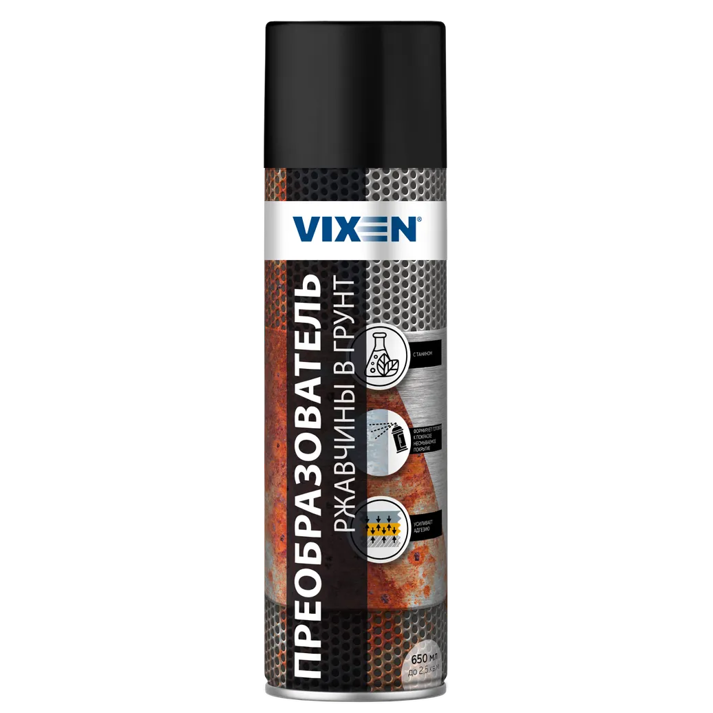 Преобразователь ржавчины в грунт, аэрозоль 650 мл VIXEN VX23051 VIXEN VX23051