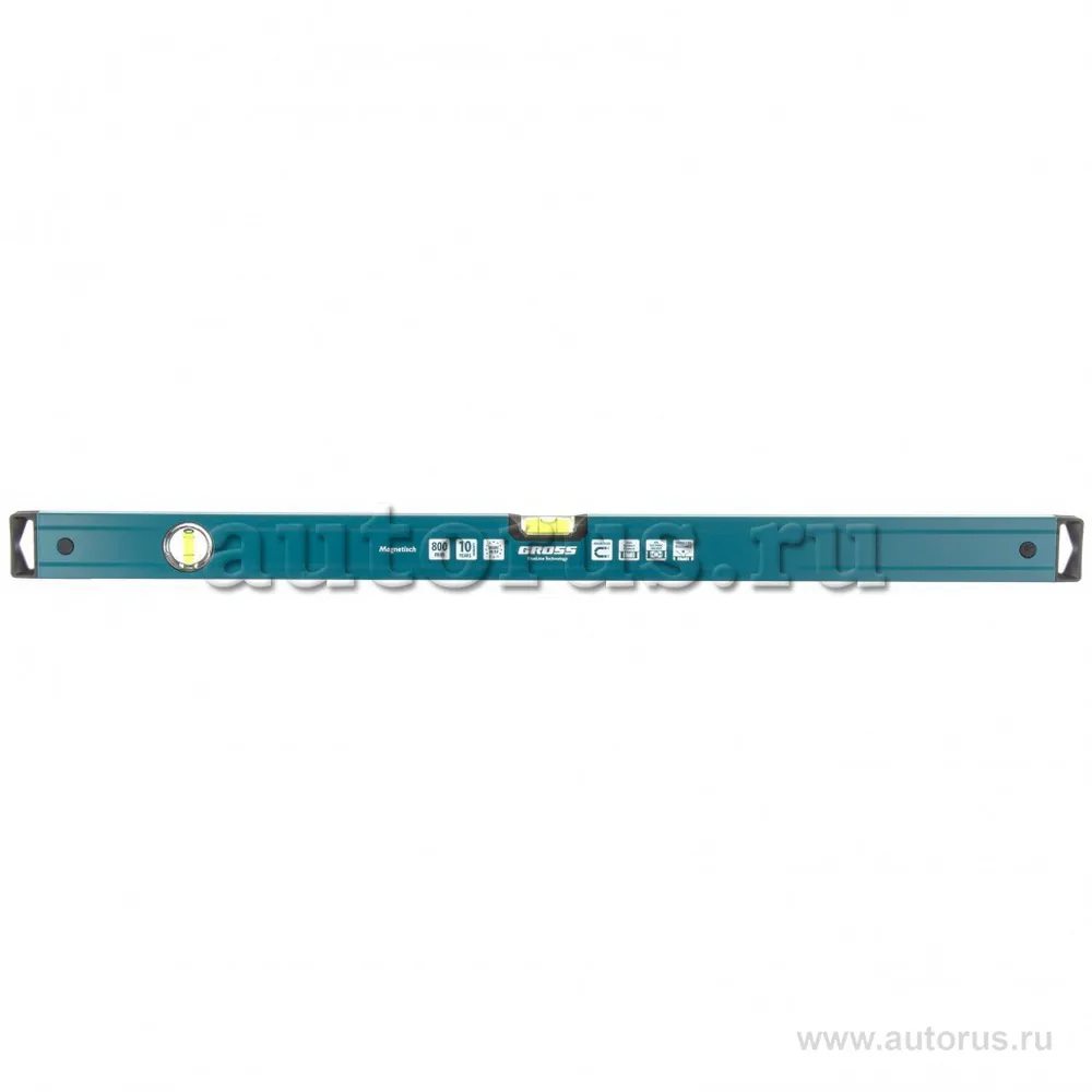 Уровень алюминиевый, 800 мм, магнит, 2 глазка, Magnetisch Gross 33712 GROSS 33712