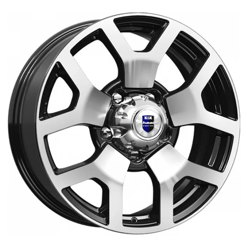 Диск литой R18 7J 5x139.7/108.5 ET35 КИК Намиб Алмаз черный 76296