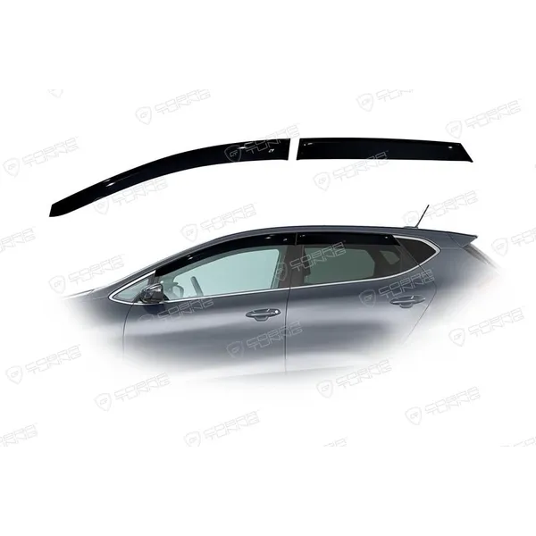 Дефлектора на окна Kia Ceed II Hb 5d 2012EuroStandard деф.окон Cobra Tuning KE13112